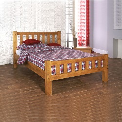 Astro solid  4ft wood bed frame