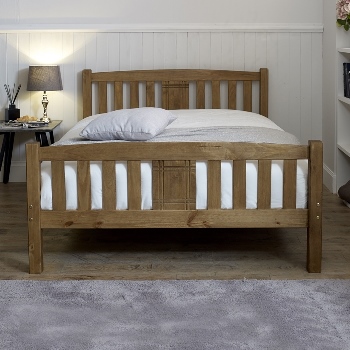 Sedna pine double bed frame.