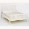 Atlanta soft white 4ft6 bed frame (high foot end) - view 1