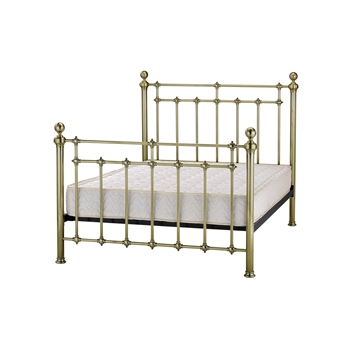 Bristol brass metal bed frame.