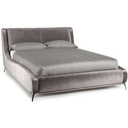 Faye lilac double fabric bed frame 