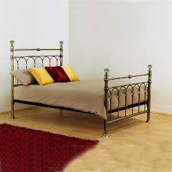 Krystal brass 4ft6 bed frame