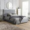 Chelsea grey fabric bed - view 1