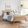 Geneve oak rattan bed frame.  - view 1