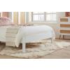 Croxley white rattan bed frame.  - view 3