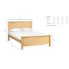 Kenji oak bed frame - view 4