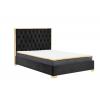 Chelsea black fabric bed - view 4