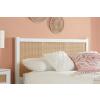 Croxley white rattan bed frame.  - view 2