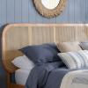 Elina oak rattan bed frame.  - view 3