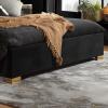 Chelsea black fabric bed - view 3