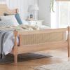 Geneve oak rattan bed frame.  - view 4