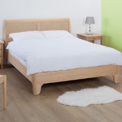 Newquay rattan double bed frame.