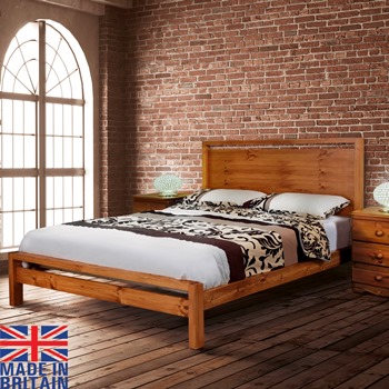 Sicily wooden pine bed frame 