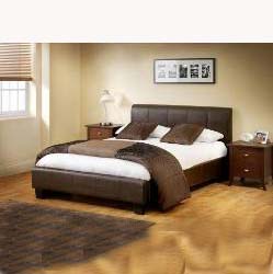 Vienna 5ft faux leather bed frame.